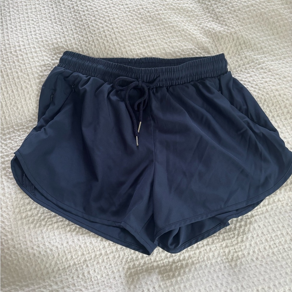 Women's Navy Blue Athletic Shorts
